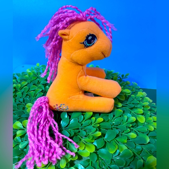 MY LITTLE PONY G3 VINTAGE 2003 SPARKLEWORKS PONY COLLECTIBLE PLUSH 6” SITTING - Picture 9 of 11